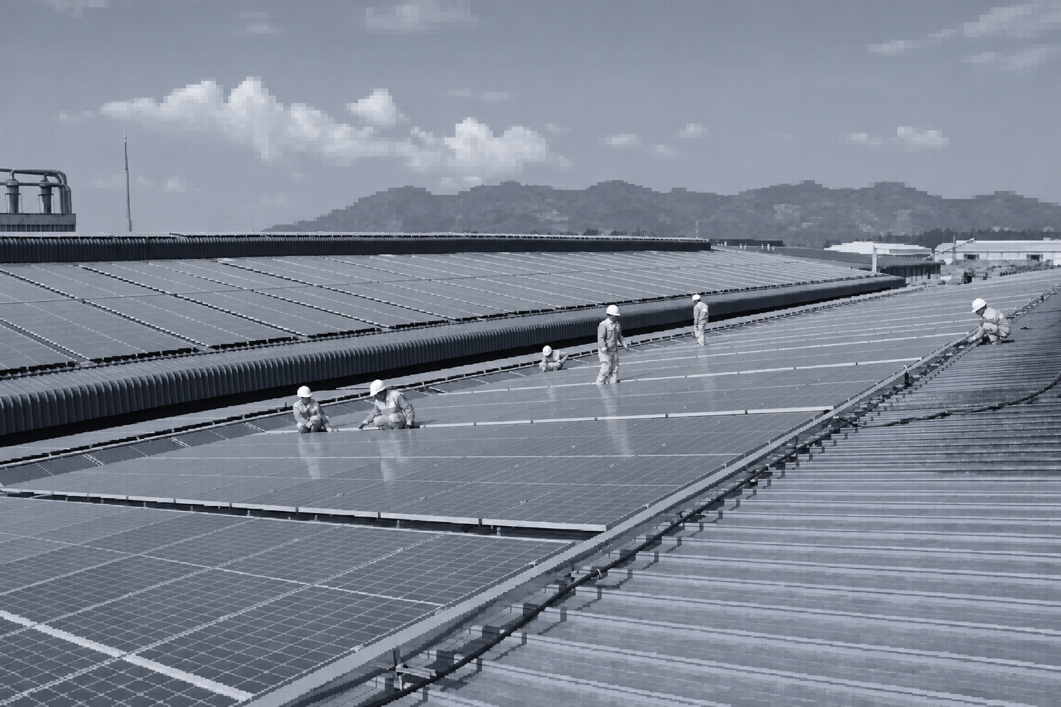 Installation de panneaux solaires
